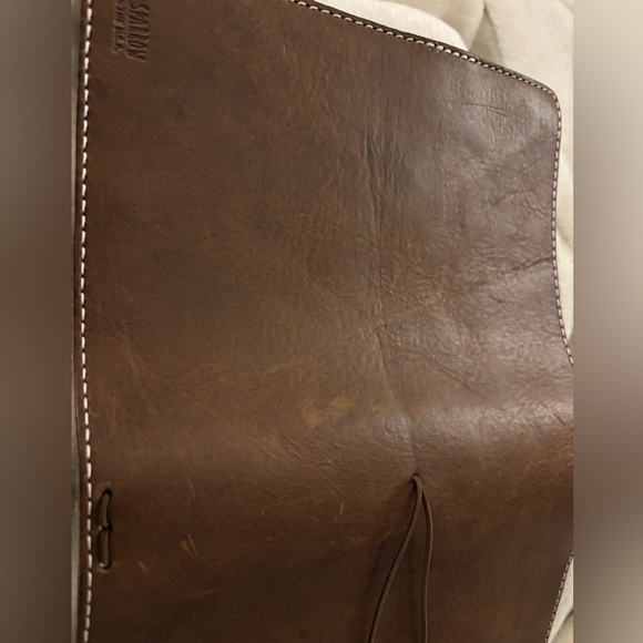 CHIC SPARROW A5 leather journal cover with pockets and 4 strings - Picture 9 of 12